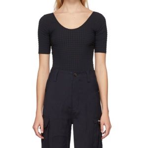 Maryam Nassir Zadeh Black Wave Leotard size 0